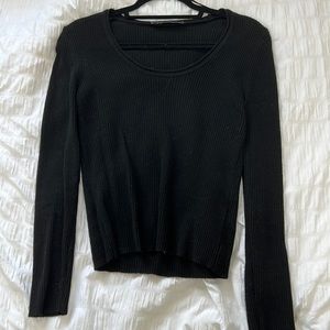 Zara knit black long sleeve